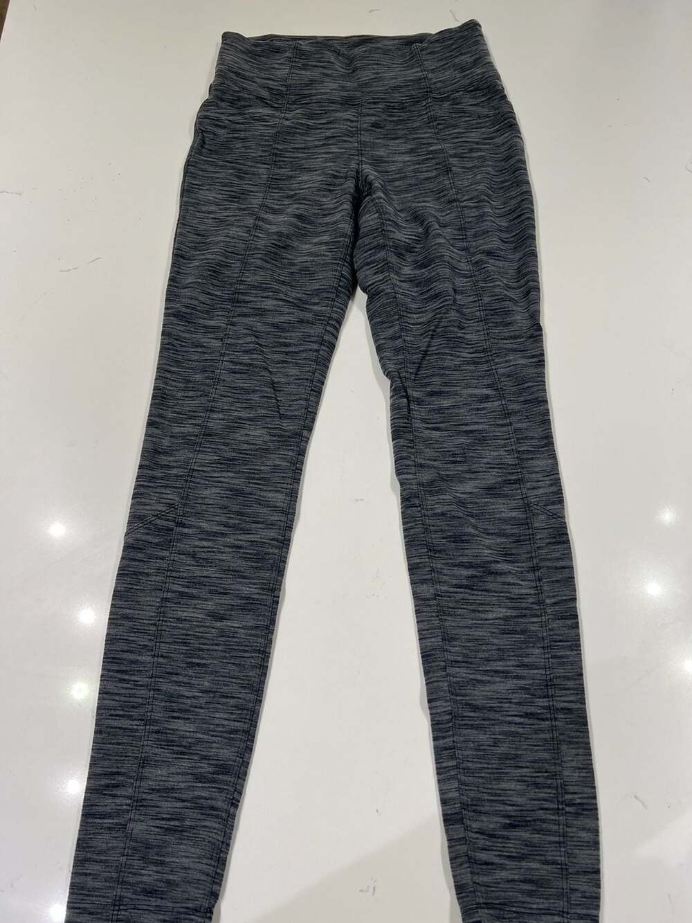 Athleta Metro High Rise Leggings Heathered Grey Space Dye Size XS